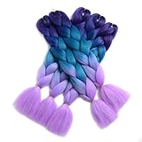 Ding Dian Synthetic Braiding Hair Extensions Kanekalon Hair Ombre Twist Braiding Hair High Temperature Hair Extensions 5Pcs/Lot 100g/Pc 24