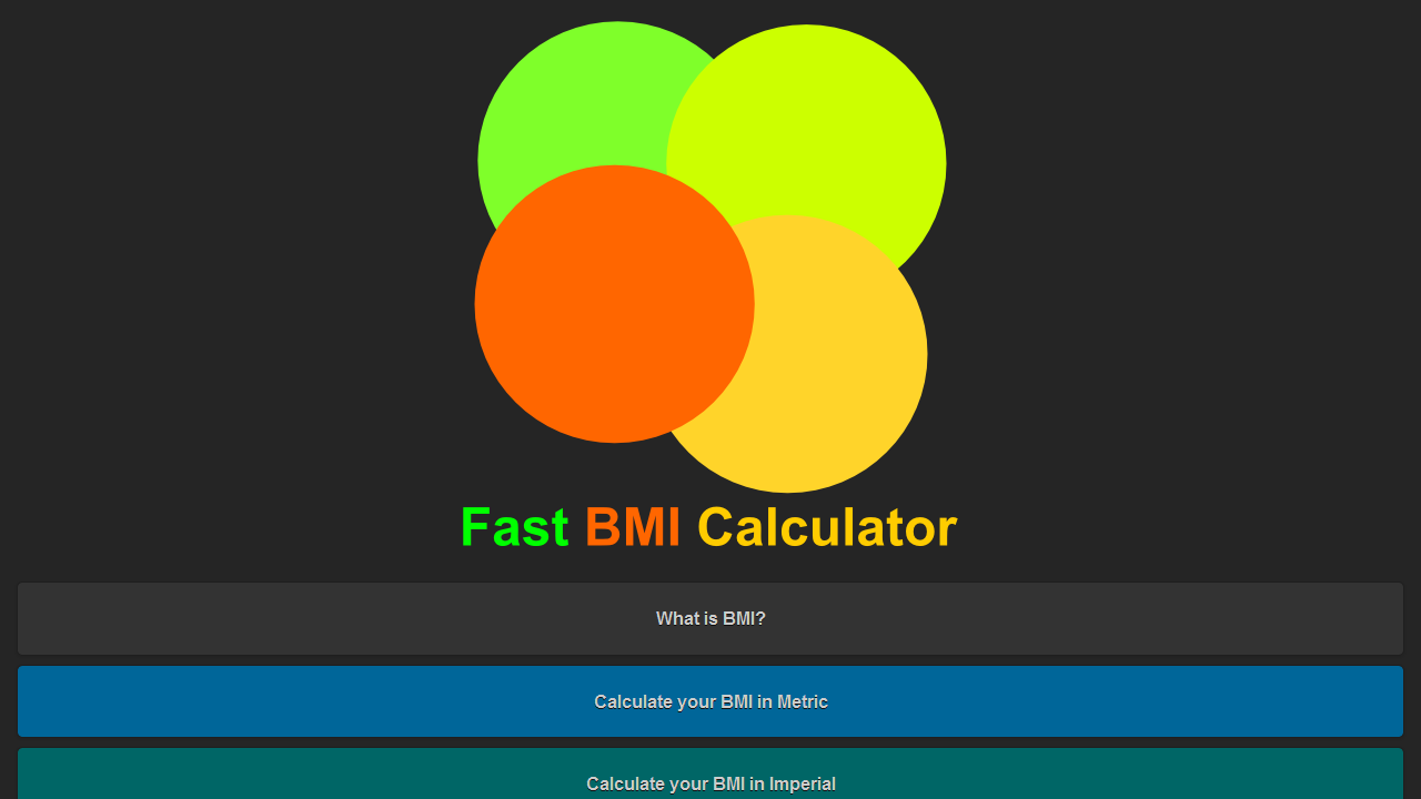 Fast BMI for Android