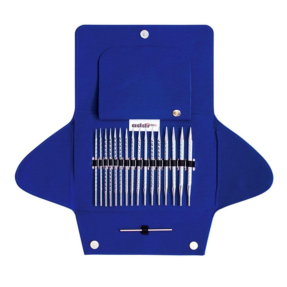Addi Click Novel Lace Long Tip 15 PRS, 3 Cords, 1 Connector