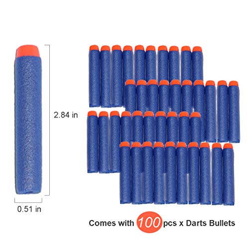 Fresh Household Kids Tactical Vest Kit, Tactical Vest Jacket Kit for nerf N-Strike Elite Series with 100 Darts Bullets1Pcs 7-Dart Quick Reload Clips 1Pc 8-Dart Wrist Band 1 Pc Goggles 1Pc Wrist Band - Thumbnail 2