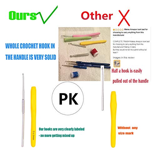 1 Crochet+Ergonomic+Needles+Arthritic+Aluminum