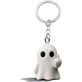 Angyape Funny Ghost Keychain Halloween Bag Charms Purse Charms for Handbags Cute Keychains for Car Keys Gifts for Women