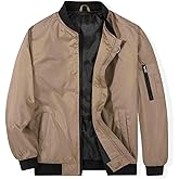 SUNDAY ROSE Boys Bomber Jacket Lightweight Varsity Jacket Coat Zip Up Casual Flight Windbreaker