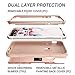 iPhone X Case, YOUMAKER Full Body Heavy Duty Protection Shockproof Slim Fit Case Cover for All New Apple iPhone 10 (2017 Edition) 5.8 inch Without Built-in Screen Protector (Rose Gold/Pink)