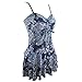 Urban Virgin Women Ruched Retro One Piece Swimdress Swim Dress Swimwear Slimming Skirt Swimsuits Bathing Suit Dress