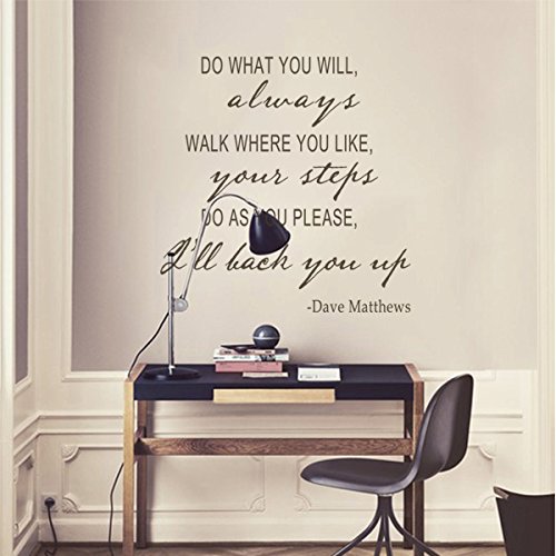 Do As You Please I'll Back You Up Vinyl Motivational Wall