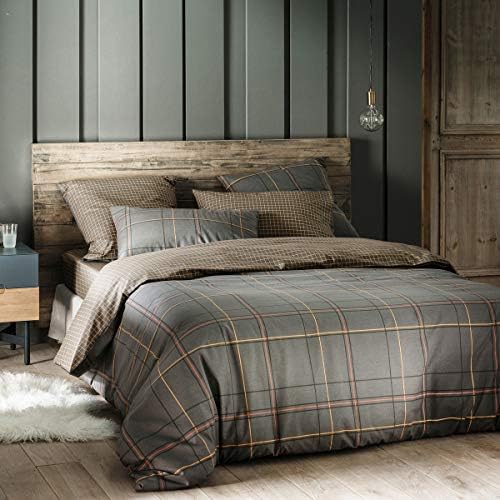 La Redoute Interieurs Kindia Patterned Duvet Cover Grey Size 260 X 240 cm