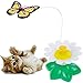 2 Set of Butterfly Toy Bird Toy for Cats,Pet Cats Funny Rotating Electric Flying Butterfly & Bird Interactive Cat Toy for Kitten and Puppy