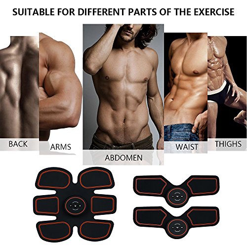 Abs Stimulator,Muscle Toner,Abs Stimulating Belt- Abdominal Toner- Training Device for Muscles-Wireless Portable to-Go Gym Device- Muscle Sculpting at Home- Fitness Equipment for at-Home Workouts