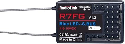 picture Long Range Rc Car Receiver radiolink 2 4g r7fg 7 channels gyro receiver with voltage telemetry long range control surface servo rx for rc crawler car boat radio controller