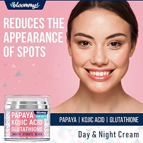 Bloommy Papaya Dark Spot Corrector - Best Kojic Acid Cream - Made in USA -  Skin Nourishing & Resurfacing