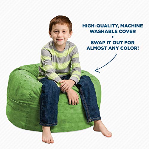 Amazon Kids Beanbag Seat Cocomelon Blue Polyester Toddler Round