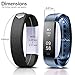 Fitness Tracker, Ronten R2 Smart Bluetooth Wristband Pedometer Smart Bracelet Sleep Monitor, Waterproof Activity Tracker Watch with Replacement Band for Android & IOS