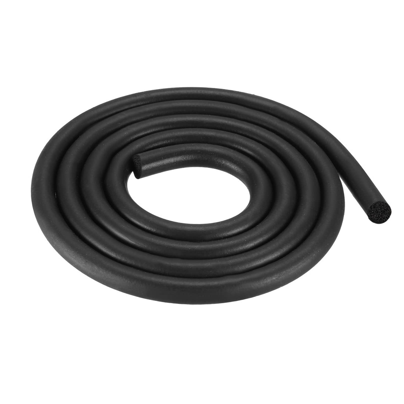 Photo 1 of uxcell Foam Rubber Weather Seal Strip, 12mm(15/32") Diameter 2 Meters (6.56Ft) Long Round EPDM Rubber for DIY Gasket, Warehouse, Pads, Foam Tubing, Crafts
