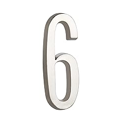 HASWARE 4 Inch Self Adhesive House Number, Modern