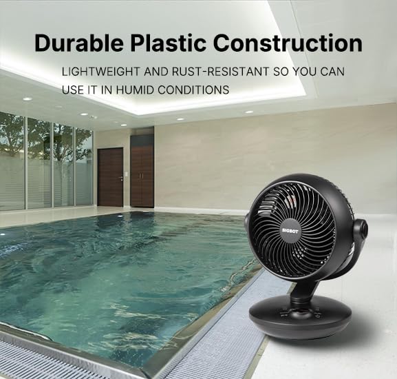 Fan for Bedroom with Remote,Ultra Quiet Desk Fans,with 3 Modes,8 Speeds,9-Hour Timer,10 inch,High-Velocity Cooling,Auto Oscillation Table Fans,Touch Control,for Home,Dorm&Office