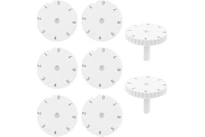 LOLIPPYY 8pcs Plastic Freezer Thermostat Knob Replacement Set Adjustable Temperature Control Dial
