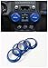 Opar Blue Air Conditioning Vent Cover Trim for 2011 - 2018 Jeep JK Wrangler & Unlimited - 4PCS/Set