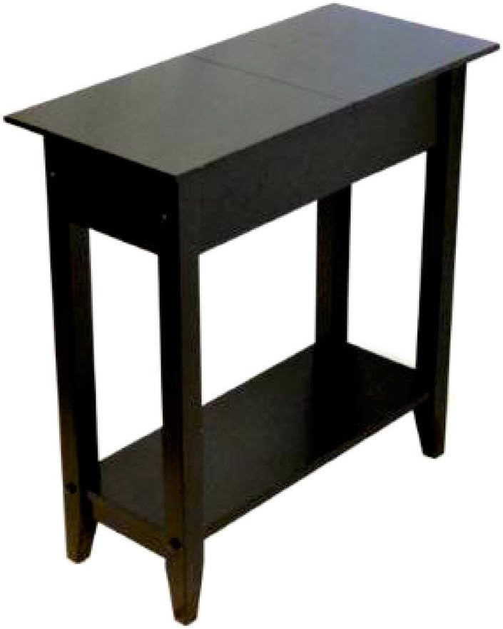 Amazon Com Side Table With Charging Station Modern Small Narrow
