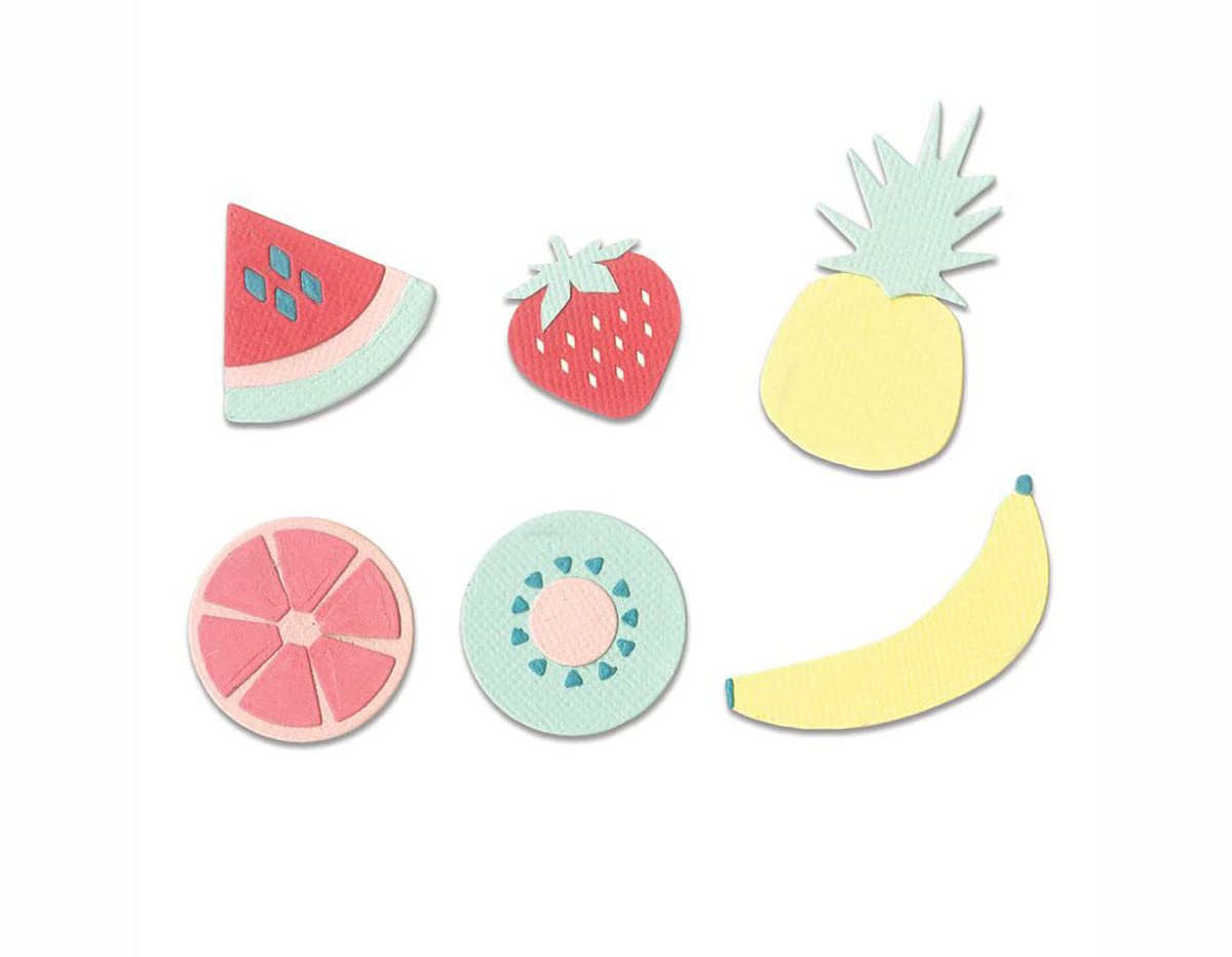 Sizzix Thinlits Die Set 16PK Summer Fruit, Multicolour, One Size