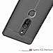 Cocomii Stitch Leather Design Sony Xperia XZ2 Premium Case, Slim Thin Glossy Soft TPU Silicone Rubber Gel Luxury Leather Pattern Fashion Bumper Cover Compatible with Sony Xperia XZ2 Premium (Black)