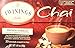 Twinings French Vanilla Chai Black Tea Individually Wrapped Bags, 20 Count (Pack of 1), Warm, Sweet & Spicy, Caffeinated, Enjoy Hot or Iced, 20 Teabags