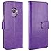 LK Case for Galaxy S9,[Wrist Strap] Luxury PU Leather Wallet Flip Protective Case Cover with Card Slots and Stand for Samsung Galaxy S9 (Purple)