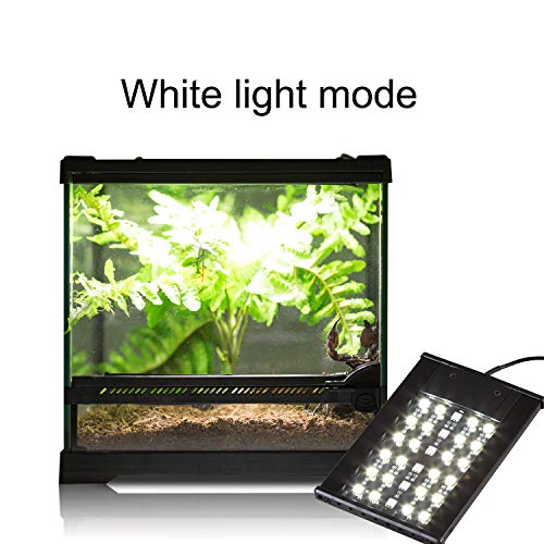 REPTI ZOO Terrarium Light Day and Night Mode Reptile LED Light Hood for