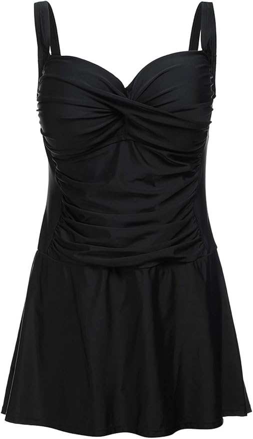 DUSISHIDAN Women's Swimdress OnePiece Plus Size Modest Swimming