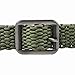 CAMPSNAIL EDC Paracord Survival Belt Mens - Double Cobra Weave 550 Paracord Belts With Metal Buckle For Outdoors (Army Green)