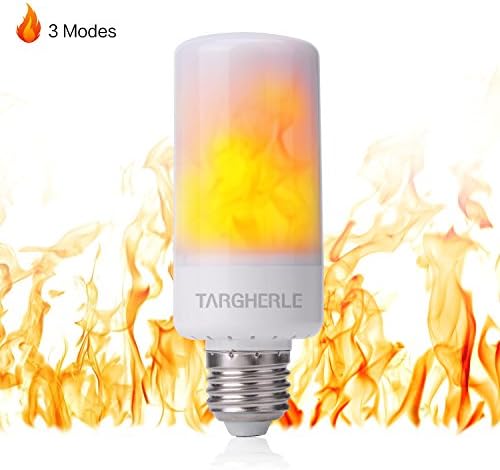 LED Flame Light Bulb, Targherle E26 Flickering Flame Lamps, 3 Modes 99pcs SMD2835 Beads Simulated Decorative Light Atmosphere Lighting For Festival Decoration Lighting on Christmas Holiday Party