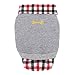 Voberry® Dog Cat Grid Sweater Puppy Warm T-Shirt Pet Clothes POLO Shirt Dog Coat (XL, Gray)