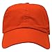 Falari Classic Baseball Cap Dad Hat 100% Cotton Soft Adjustable Size Orange