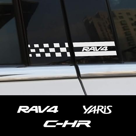 Amazon Co Jp Tieanoe トヨタプラドrav4ヤリスc Hrプリウス4wd Vvt Iクラウンオーリスエティオスviosフォーチュナー マークxb柱車のステッカーの装飾アクセサリー ホーム キッチン