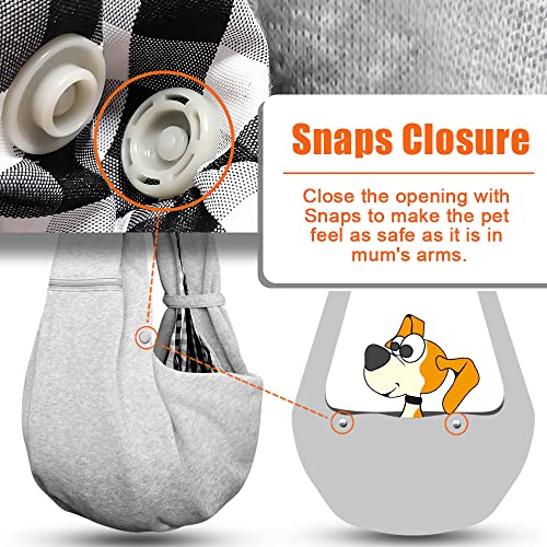 TOMKAS Dog Sling Carrier for Small Dogs pet slings with extra pocket
