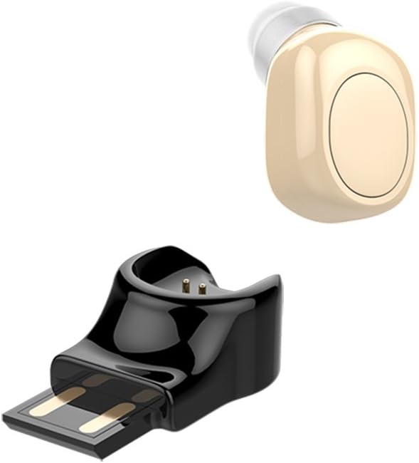 Mini Bluetooth Earbud, X11U Wireless Earphone Invisible Headphone in-Ear Headset Earpiece Built- in Microphone with Magnetic USB Charger for iPhone Samsung Smartphone (Nude)