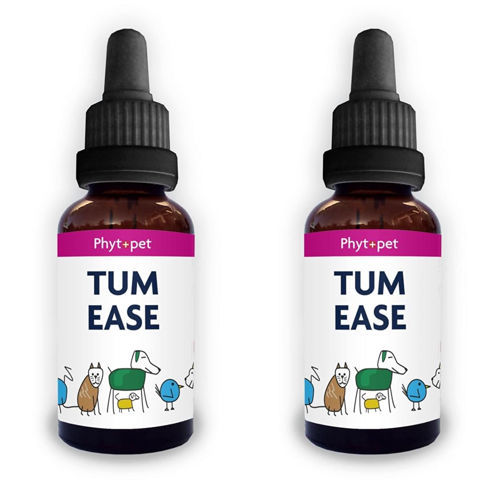 Phytopet Tum Ease | 100ml | 100% Natural Herbal Remedy | Eases Windy Digestion Ideal When Changing Diet | For Dogs, Cats, Birds, Horses, Pets | (Pack of 2)