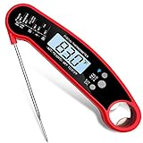 Digital Instant Read Meat Food Thermometer With Waterproof- Bottle Opener And Magnetic |Backlight And Calibration| Wireless And Ultra Fast For Cooking, BBQ, Grill, Candy Meat Temperature and More