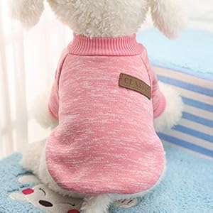 Idepet – Ropa para mascotas: jersey de forro polar para perros y gatos, XXL, Rosa