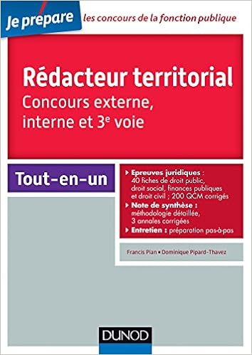 Amazon Fr Concours Redacteur Territorial Tout En Un Pipard Thavez Dominique Pian Francis Livres