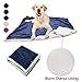 Kritter Planet Dog Blankets for Large Dogs, Soft Fluffy Fleece Pet Blankets for Couch, Sofa, Dog Beds, Car Seats, Creat, Washable, 50x60 inches, Blue