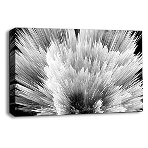 Black and White Energy Wave Pictures Home Wall...