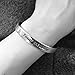 QTMY Remember I Love You Mom Forever and Always Cuff Bracelet Bangle Christmas Mother's Day Gift from Daughter (Titanium steel)