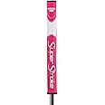 SuperStroke Zenergy Tour 2.0 Golf Putter Grip with No Taper Enhanced SPYNE Technology, New Multi-Zone Texturing and Tech-Port, Pink/White