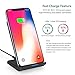 Fast Wireless Charger Compatible with S8 8 Plus S7 S6 Edge S9 Note 8 Note 5 10W, Cleefun Wireless Charging Stand Pad Portable