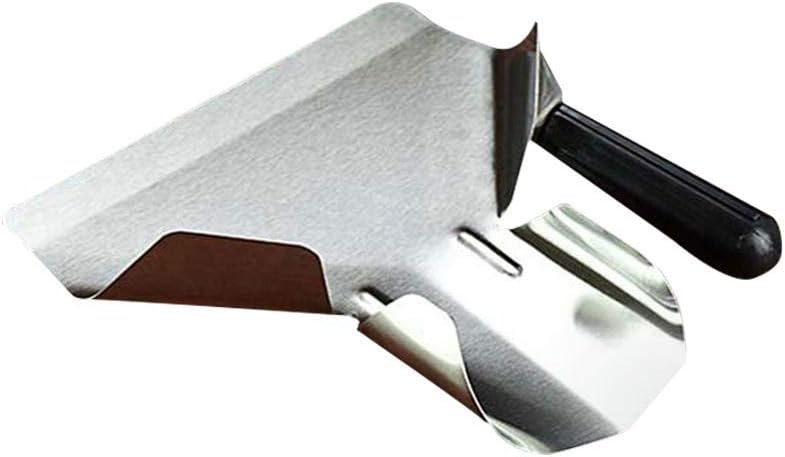 Xiangpian183 Stainless Steel Chip Scoop with Non-Slip Plastic Handle Food French Fries Packaging Shovel Fry Restaurant Funnel Popcorn Nuts Serving Scoop