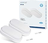 ANWIO 14W Led IP54 Oval Bulkhead Light 980LM 4000K Waterproof 2 Pack view 8