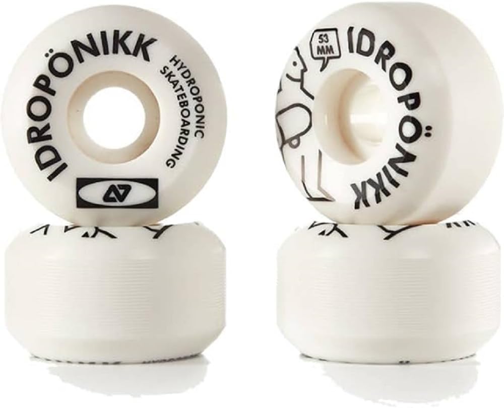 Centrano Unisex - Adult Hydroponic Skateboard Wheels, White, 54 mm