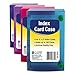 C-LINE Polypropylene Index Card Case for 100 3 x 5 Inch Cards, Assorted (CLI58335), 2 Packs sold as 2 packs of 1 each assorted colors