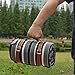 PortableAnd Extra Large Picnic & Outdoor Blanket 3 Layers for Water-Resistant Handy Mat Tote Spring Summer Black and White Striped Great for The Beach,Camping on Grass Waterproof Sandproof